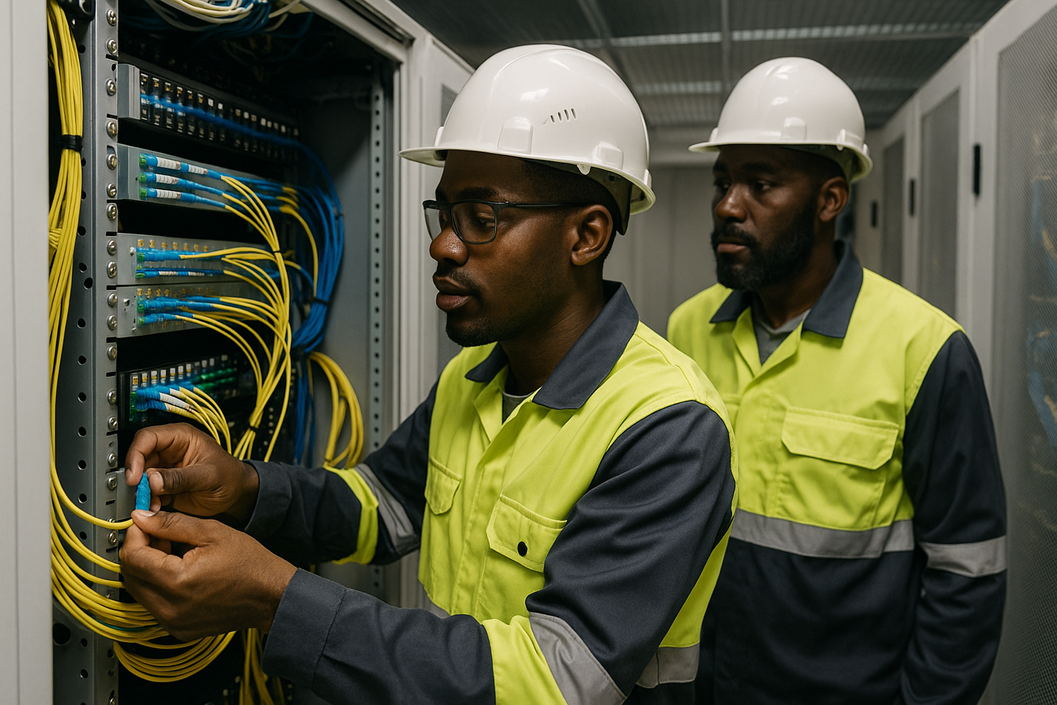 Illustration de réseaux télécoms et de connexions